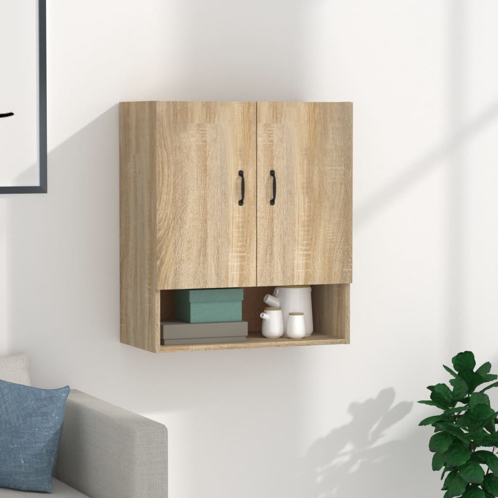 Wall Cabinet Sonoma Oak 60x31x70 cm Engineered Wood - Brittle & Co