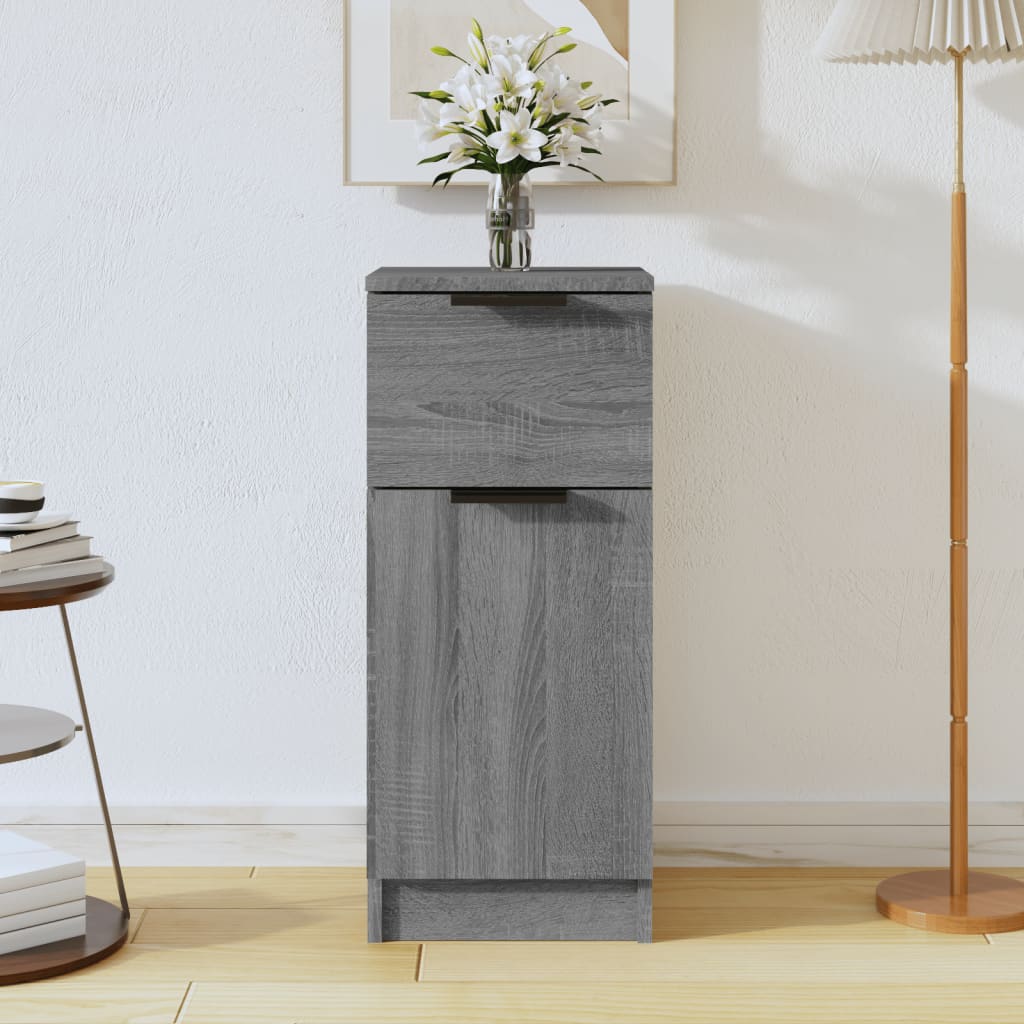 Sideboard Grey Sonoma 30x30x70 cm Engineered Wood - Merkel Designers