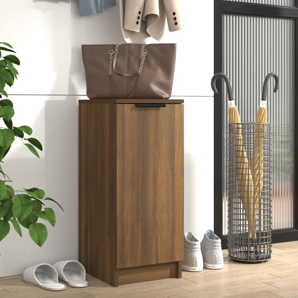 Shoe Cabinet Brown Oak 30x35x70 cm Engineered Wood - Casper Homes