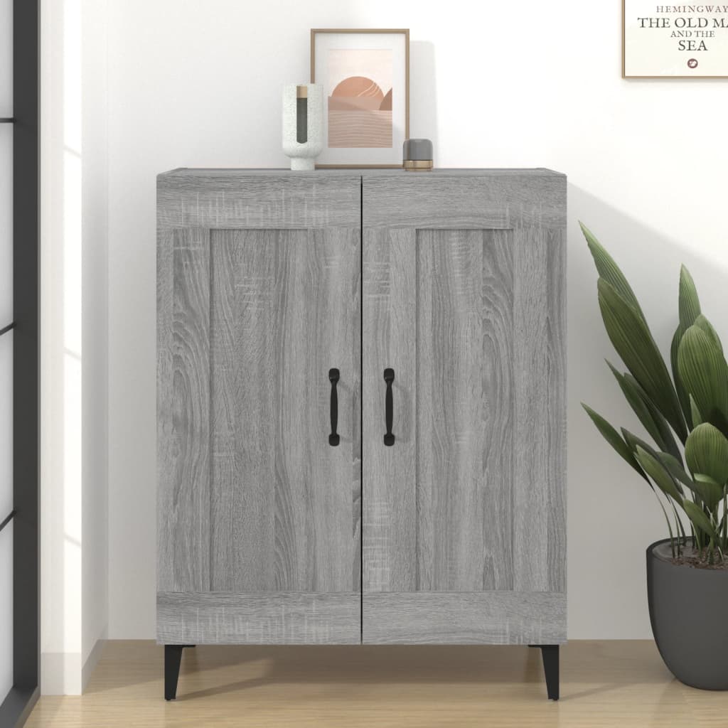 Sideboard Grey Sonoma 69.5x34x90 cm Engineered Wood - All Things Good