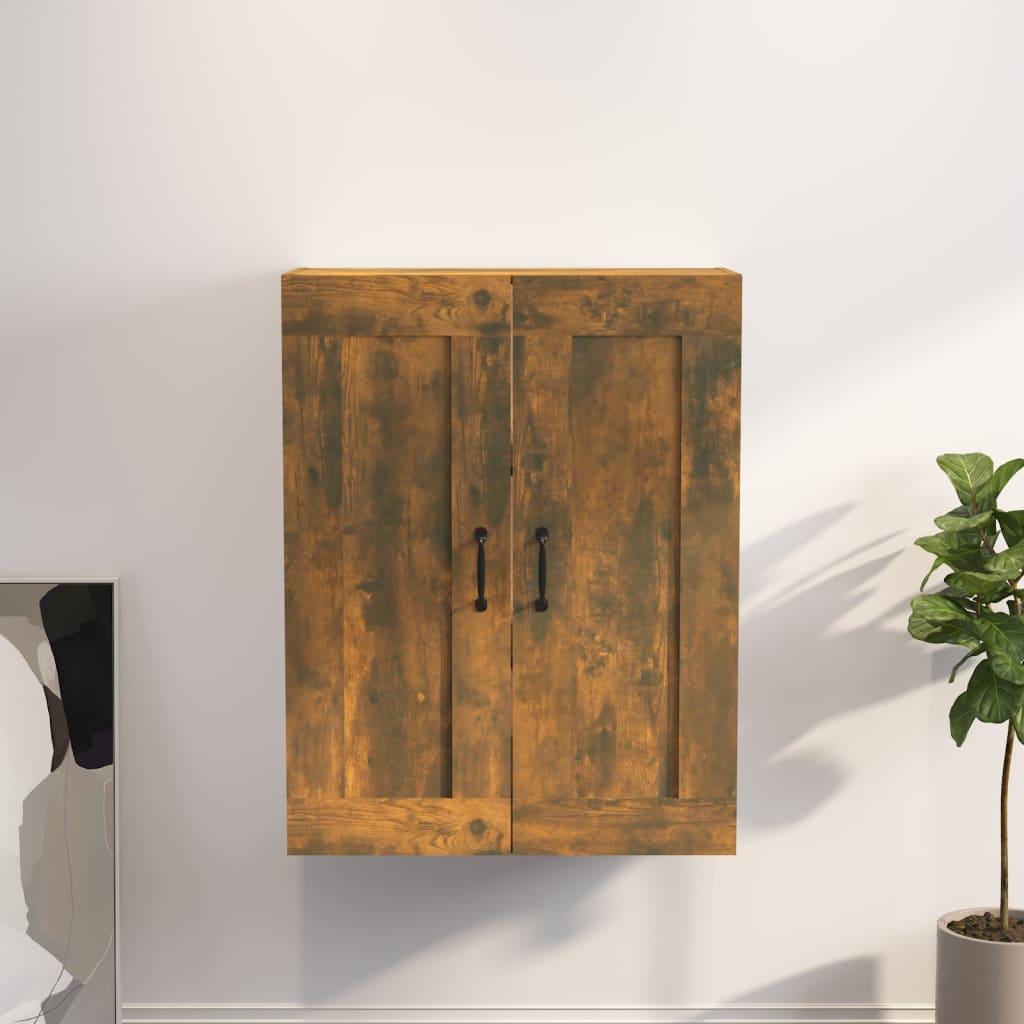 Hanging Wall Cabinet Smoked Oak 69.5x32.5x90 cm - Unbeatable Bargains