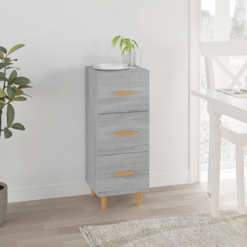 Sideboard Grey Sonoma 34.5x34x90 cm Engineered Wood - Unbeatable Bargains