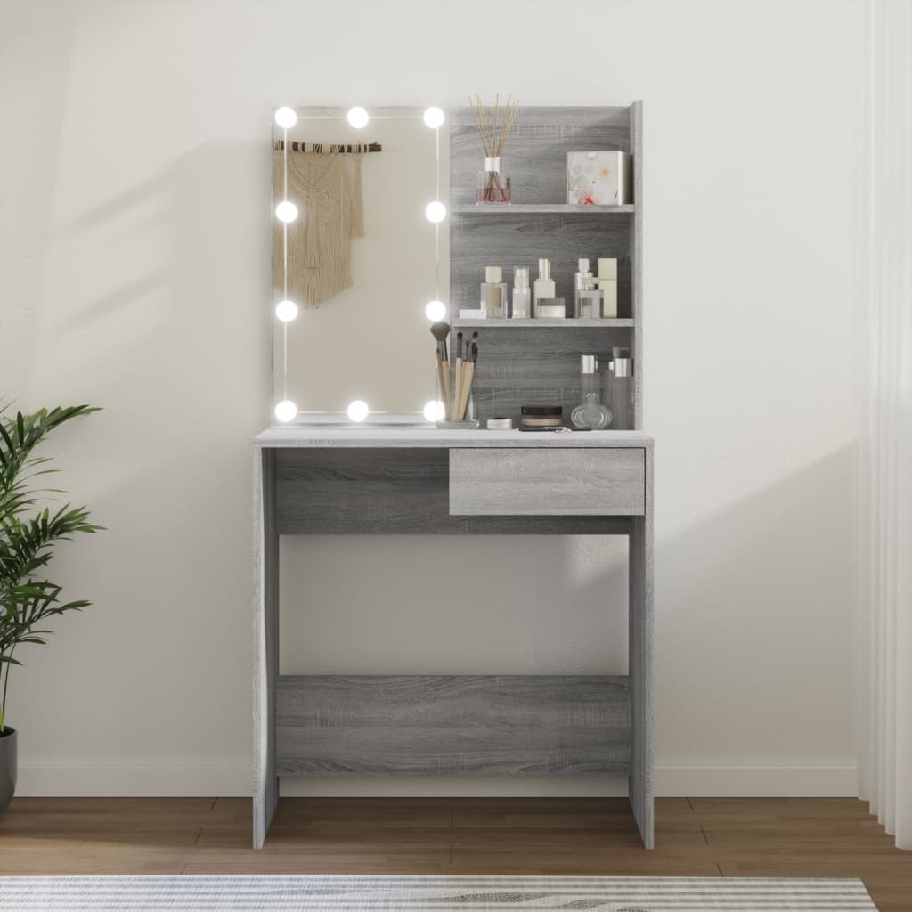 Dressing Table - SETON Dresser Grey Sonoma 74.5cm - Casper Homes