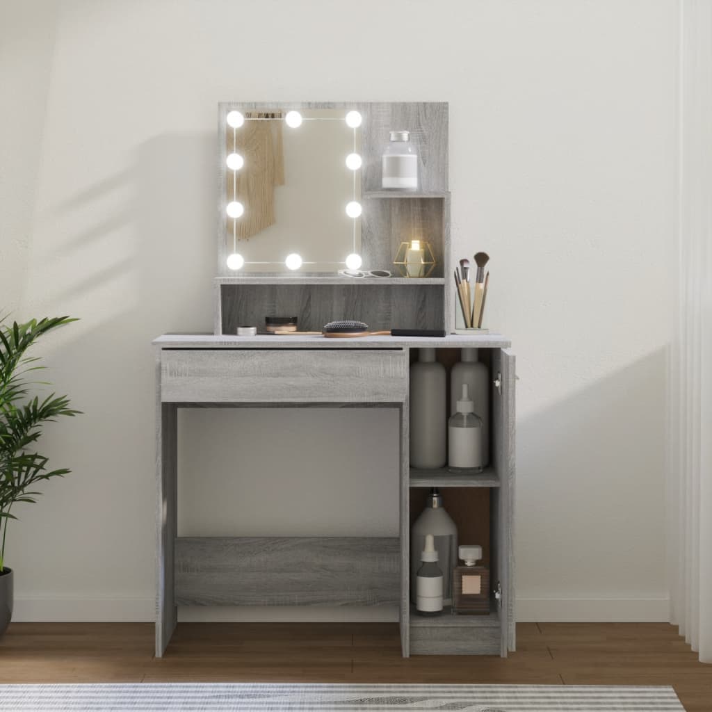 Dressing Table - CHENNAI Dresser Grey Sonoma 86.5cm - Tyrell & Tyrell