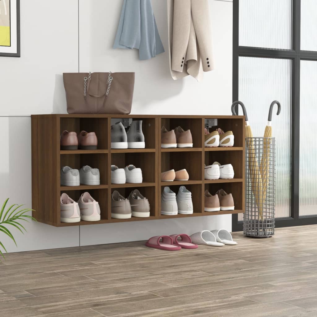 Shoe Cabinets 2 pcs Brown Oak 52.5x30x50 cm - Style and Chic