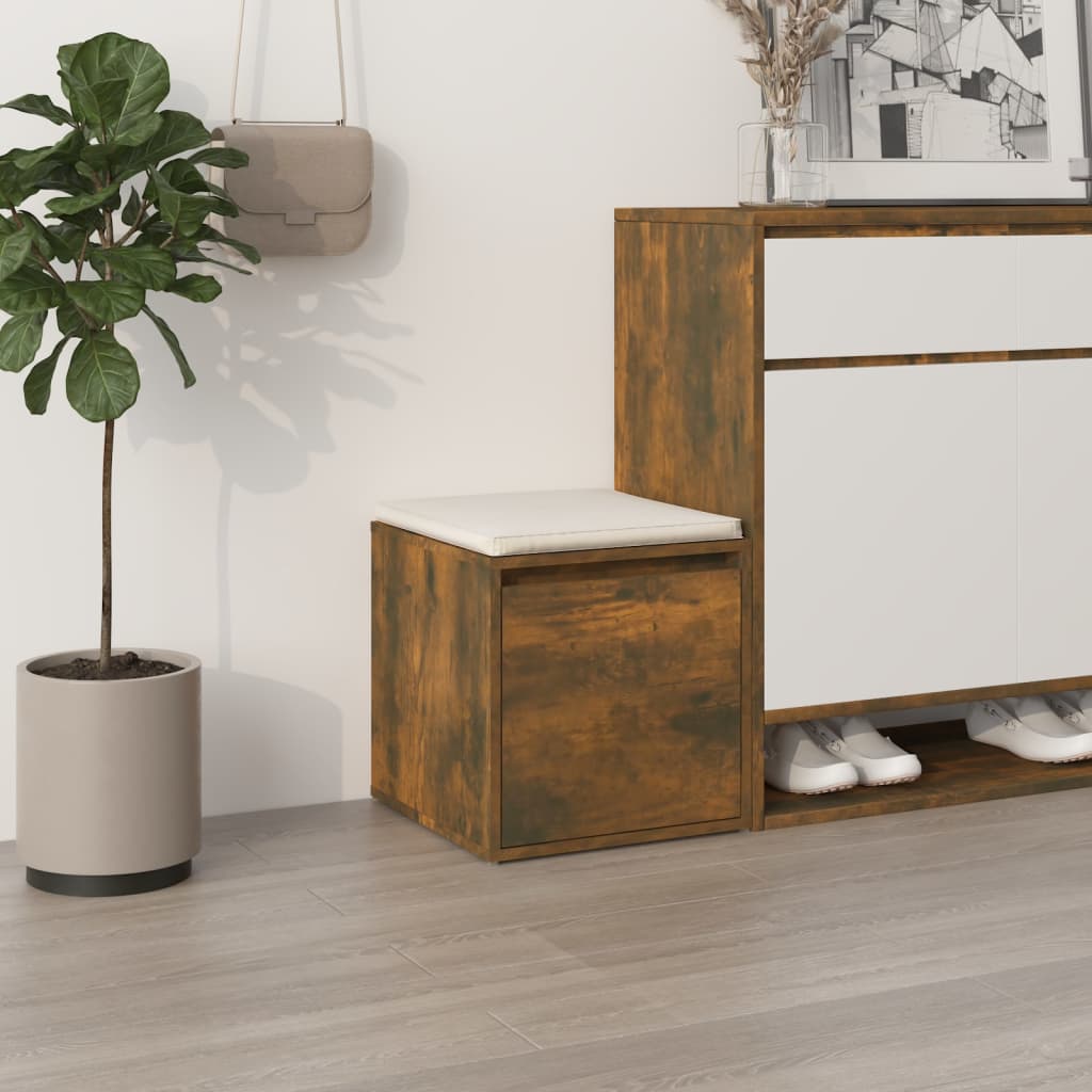 Box Drawer Smoked Oak 40.5x40x40 cm Engineered Wood - Merlin Deals