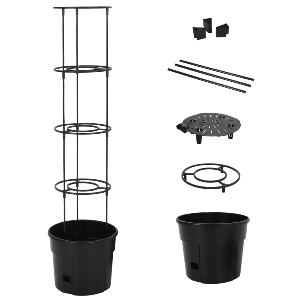 Tomato Grower Anthracite Ã ̃29.5x115 cm Polypropylene - Merkel Designers