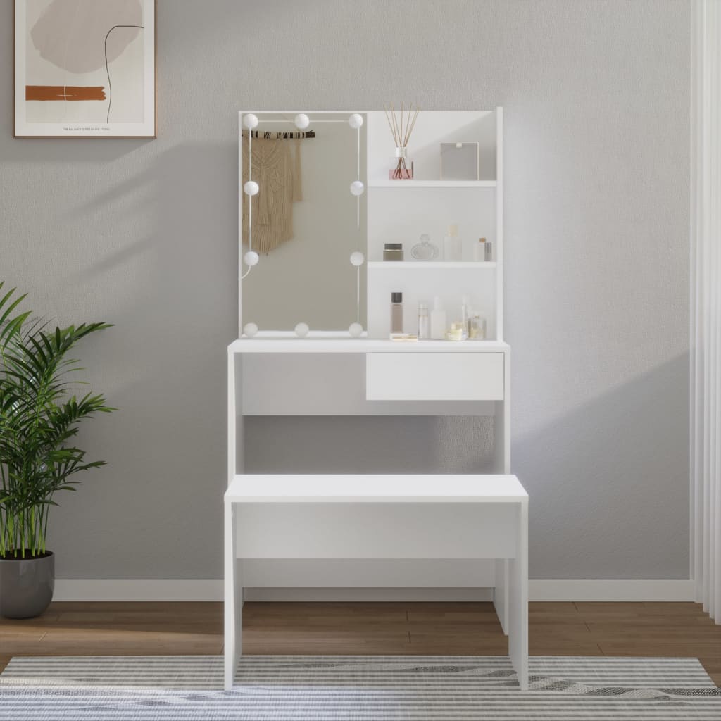 Dressing Table - CHEN Dresser White 74.5cm - Merkel Designers