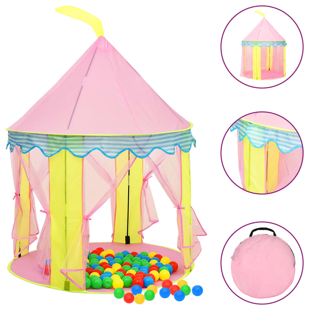 Children Play Tent Pink 100x100x127 cm - Decor Base