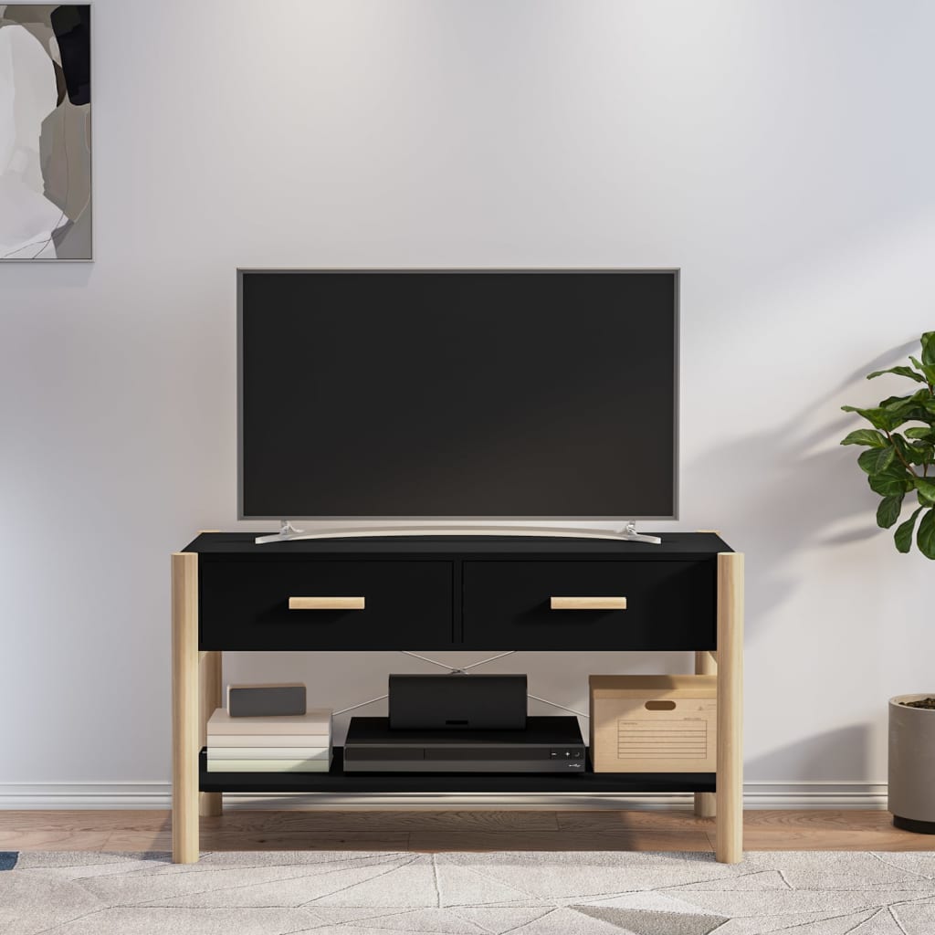 TV Cabinet Black 82x38x45 cm Engineered Wood - Tyrell & Tyrell
