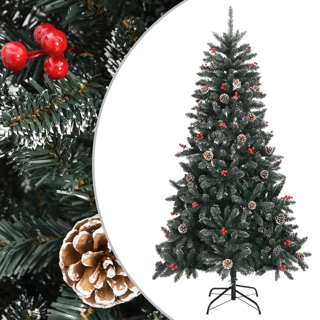 Artificial Christmas Tree with Stand Green 180 cm PVC - Decor Base