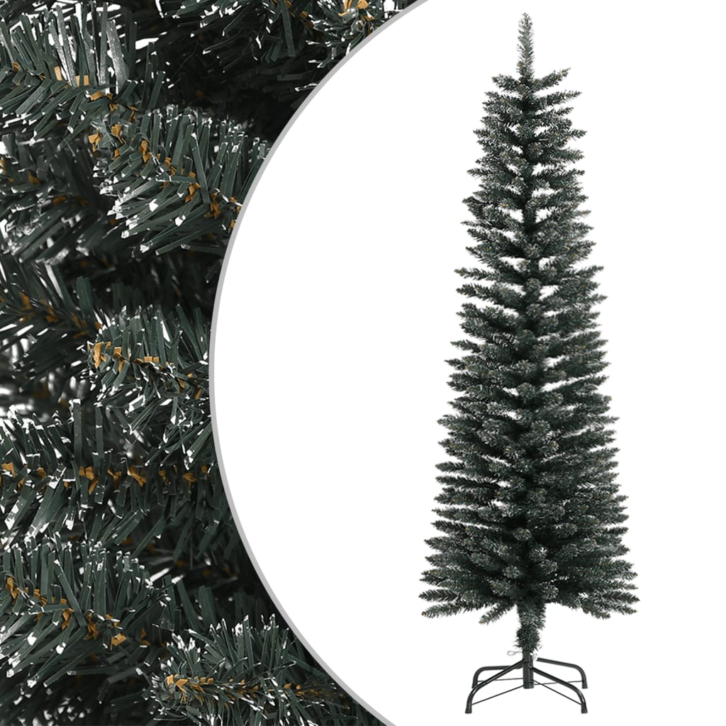 Nevis Artificial Slim Christmas Tree Stand Green 150cm PVC - Unbeatable Bargains