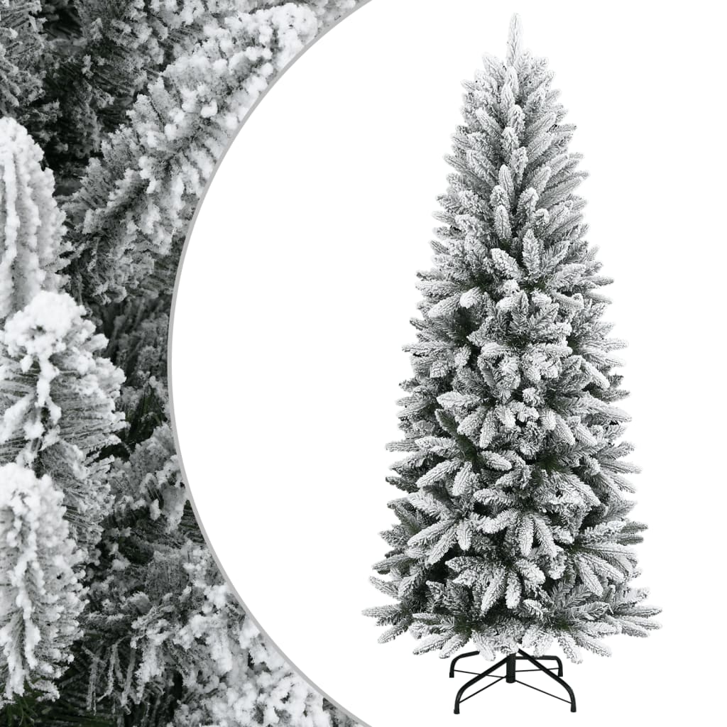 Briet Artificial Christmas Tree Flocked Snow 120cm PVC PE - Unbeatable Bargains