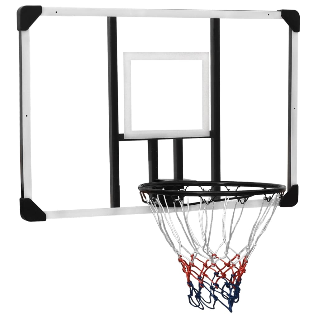 Basketball Backboard Transparent 106x69x3 cm Polycarbonate - The Home Maker