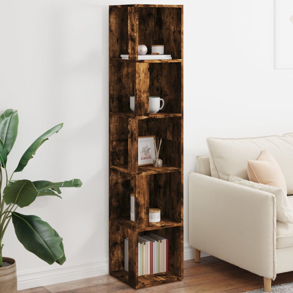 Corner Cabinet Smoked Oak 33x33x164.5 cm Engineered Wood - Tyrell & Tyrell