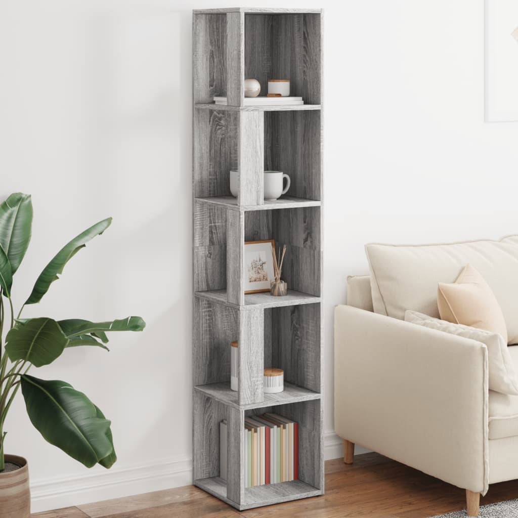 Corner Cabinet Grey Sonoma 33x33x164.5cm Engineered Wood - Merlin Deals