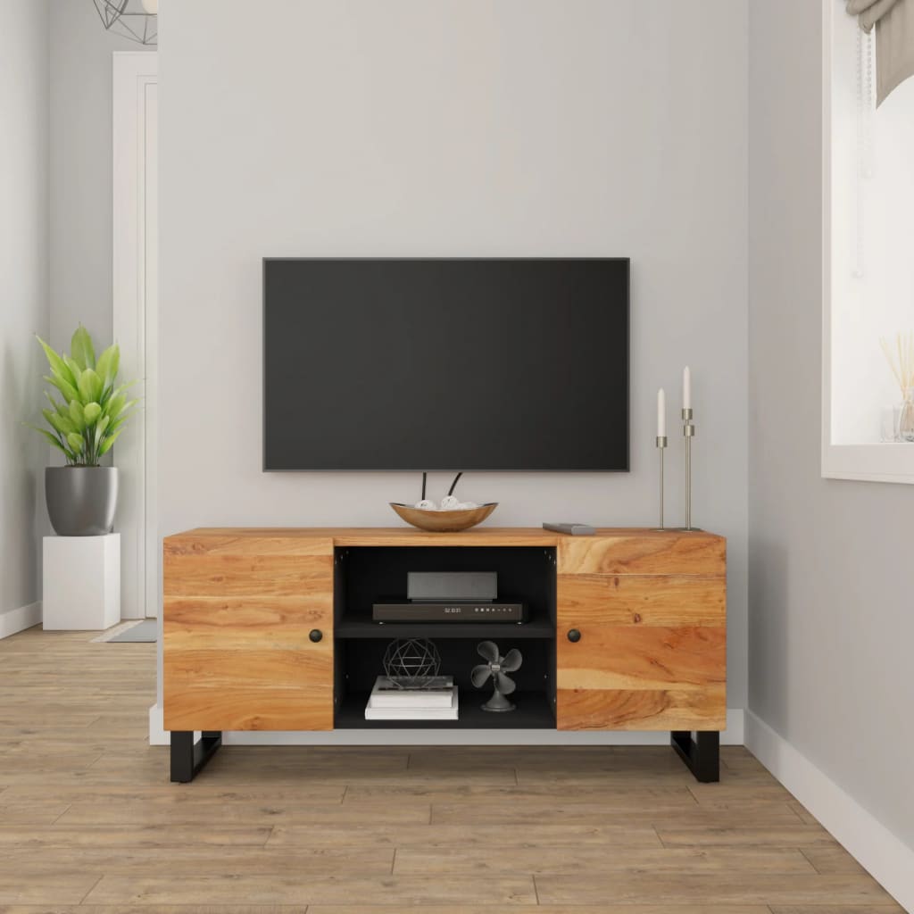 TV Cabinet 105x33x46cm Solid Wood Acacia - The Home Maker