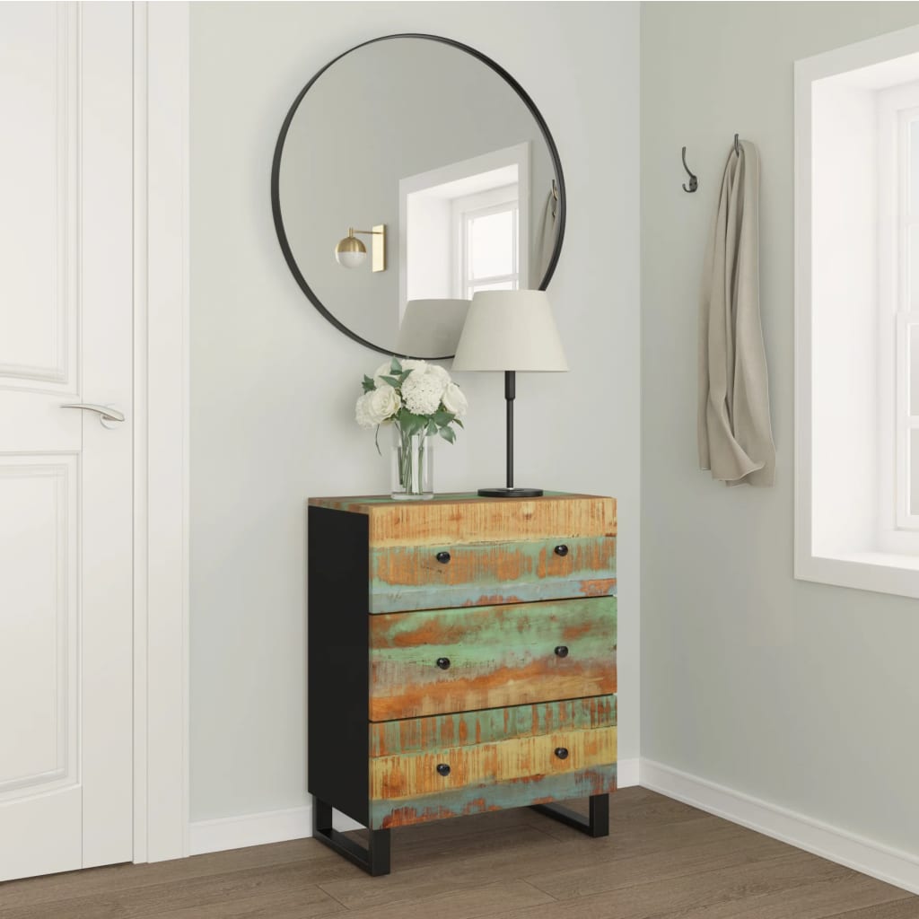 Sideboard 60x33x75 cm Solid Wood Reclaimed - Unbeatable Bargains