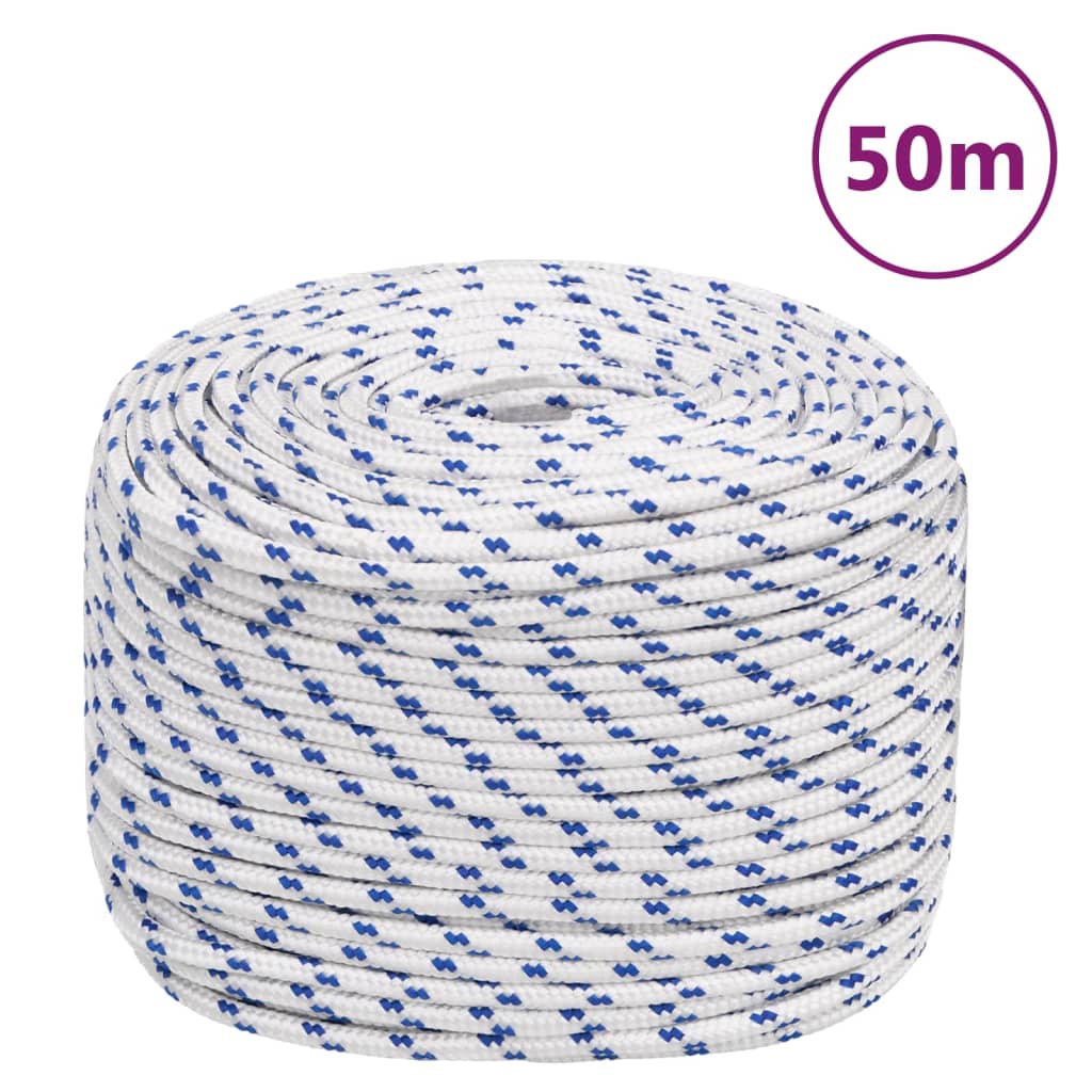 Boat Rope White 8 mm 50 m Polypropylene - Casper Homes