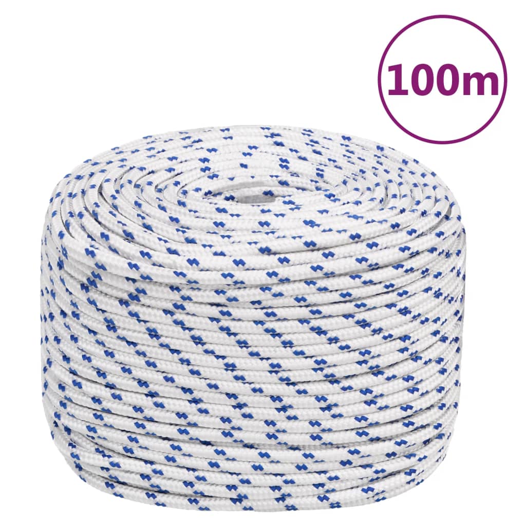 Boat Rope White 10 mm 100 m Polypropylene - Unbeatable Bargains