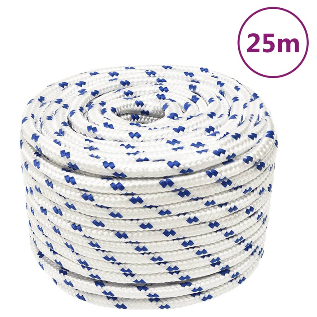 Boat Rope White 12 mm 25 m Polypropylene - Sid & Sam