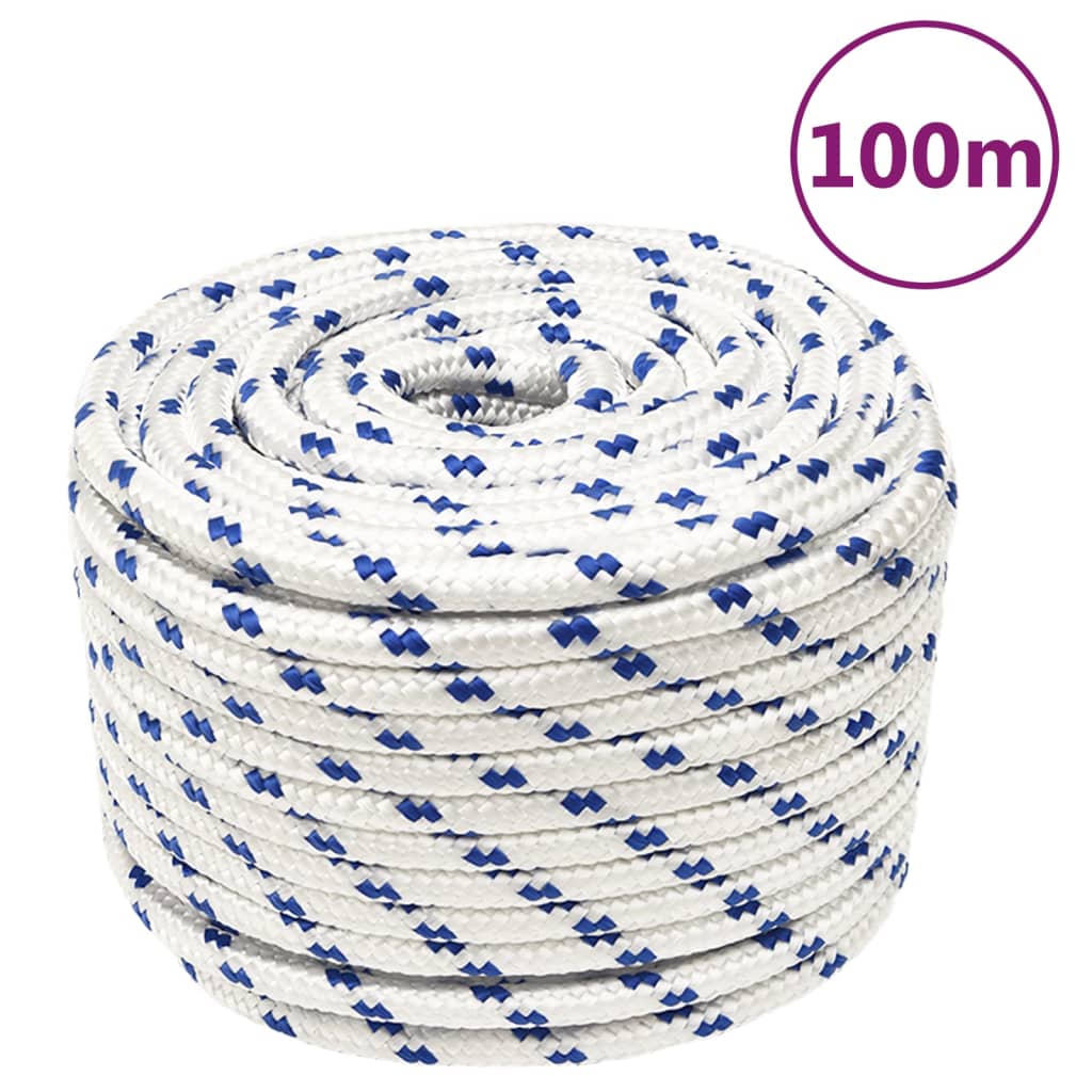 Boat Rope White 12 mm 100 m Polypropylene - Sid & Sam