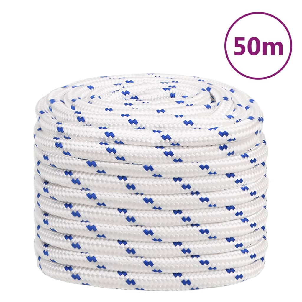 Boat Rope White 20 mm 50 m Polypropylene - Casper Homes