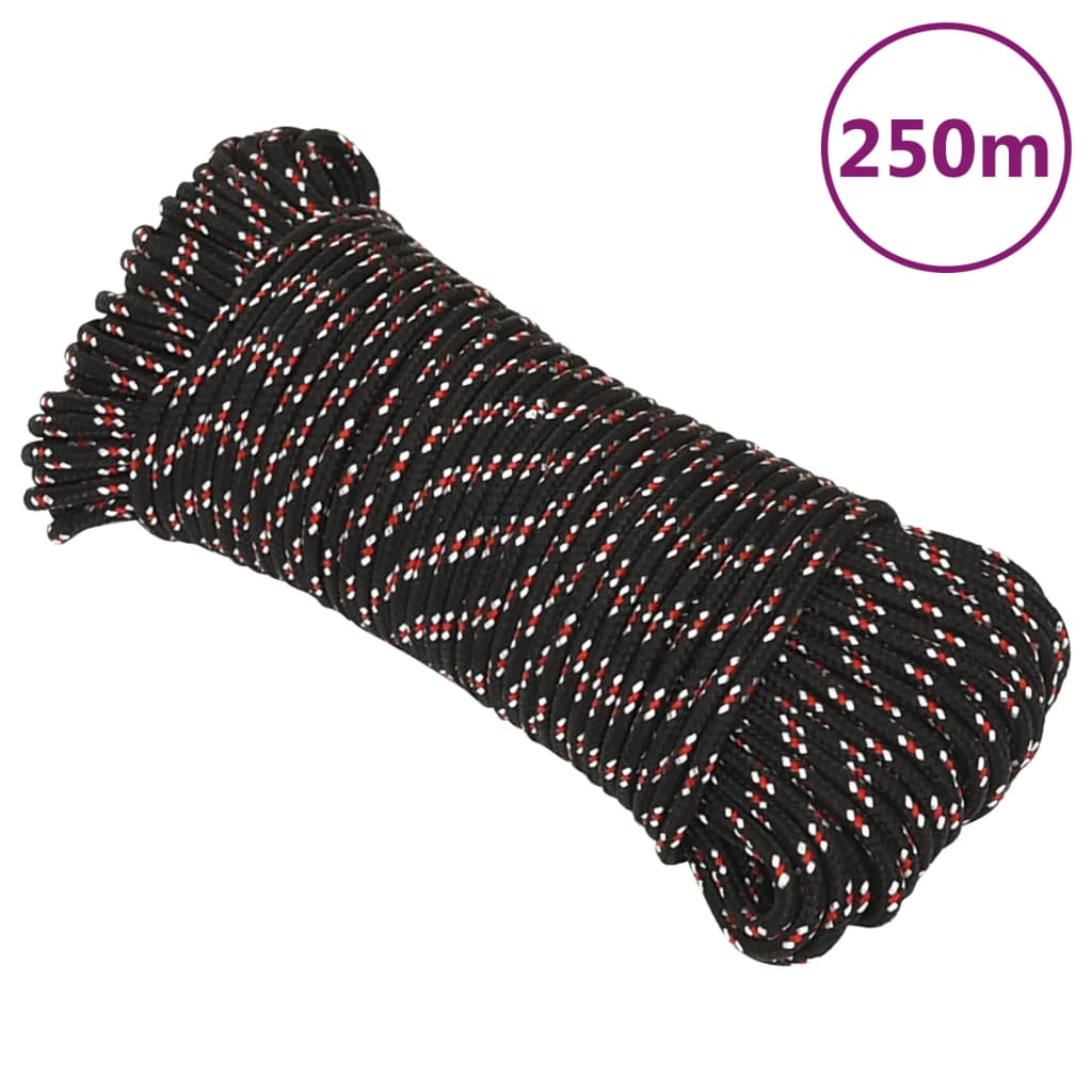 Boat Rope Black 3 mm 250 m Polypropylene - The Home Maker