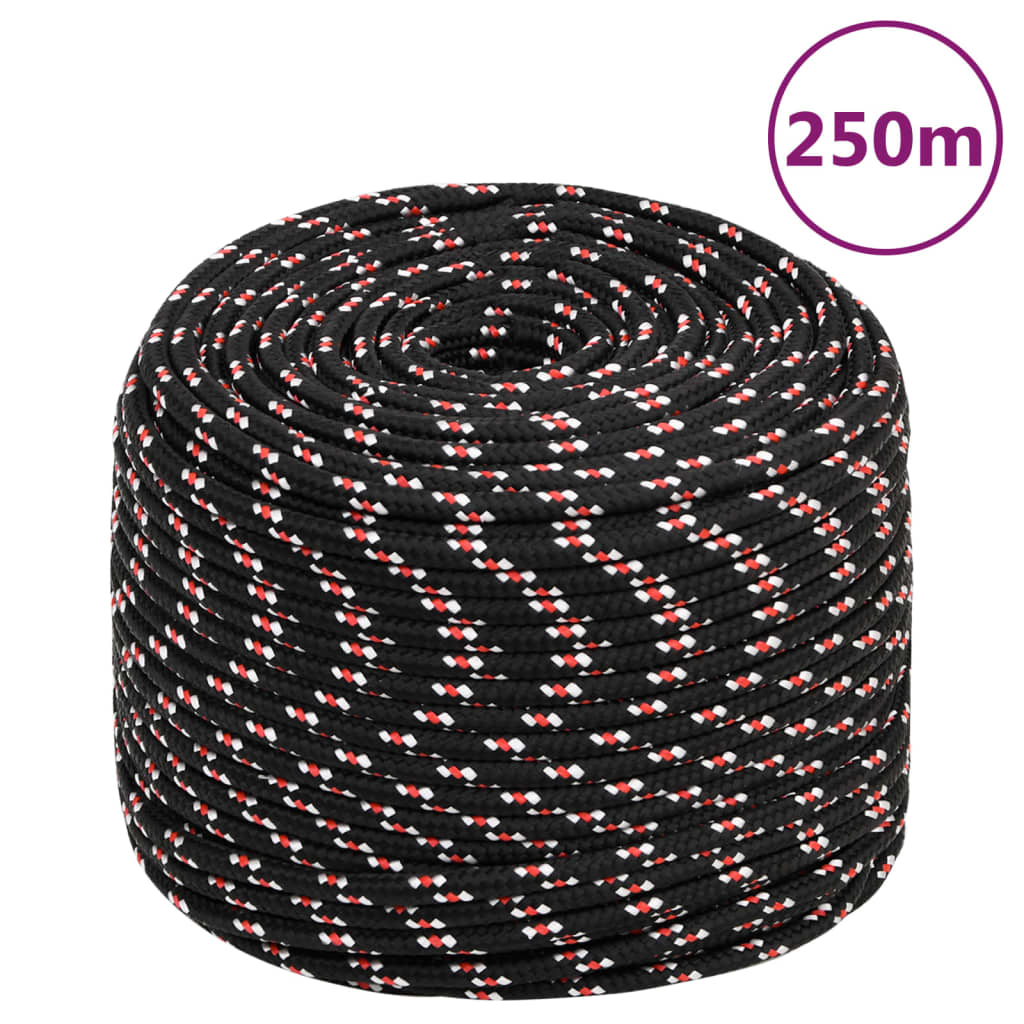 Boat Rope Black 8 mm 250 m Polypropylene - Merkel Designers