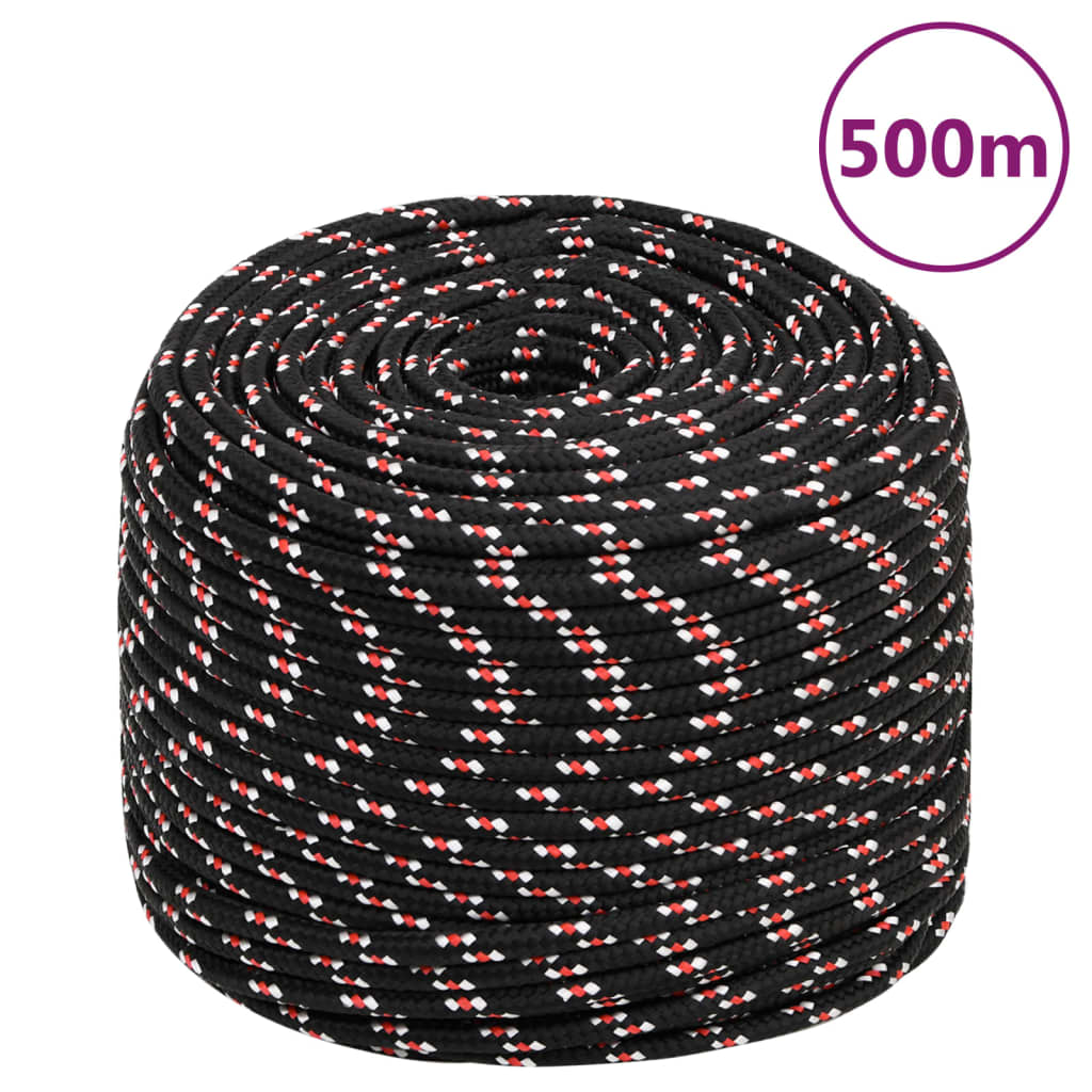 Boat Rope Black 10 mm 500 m Polypropylene - Merlin Deals