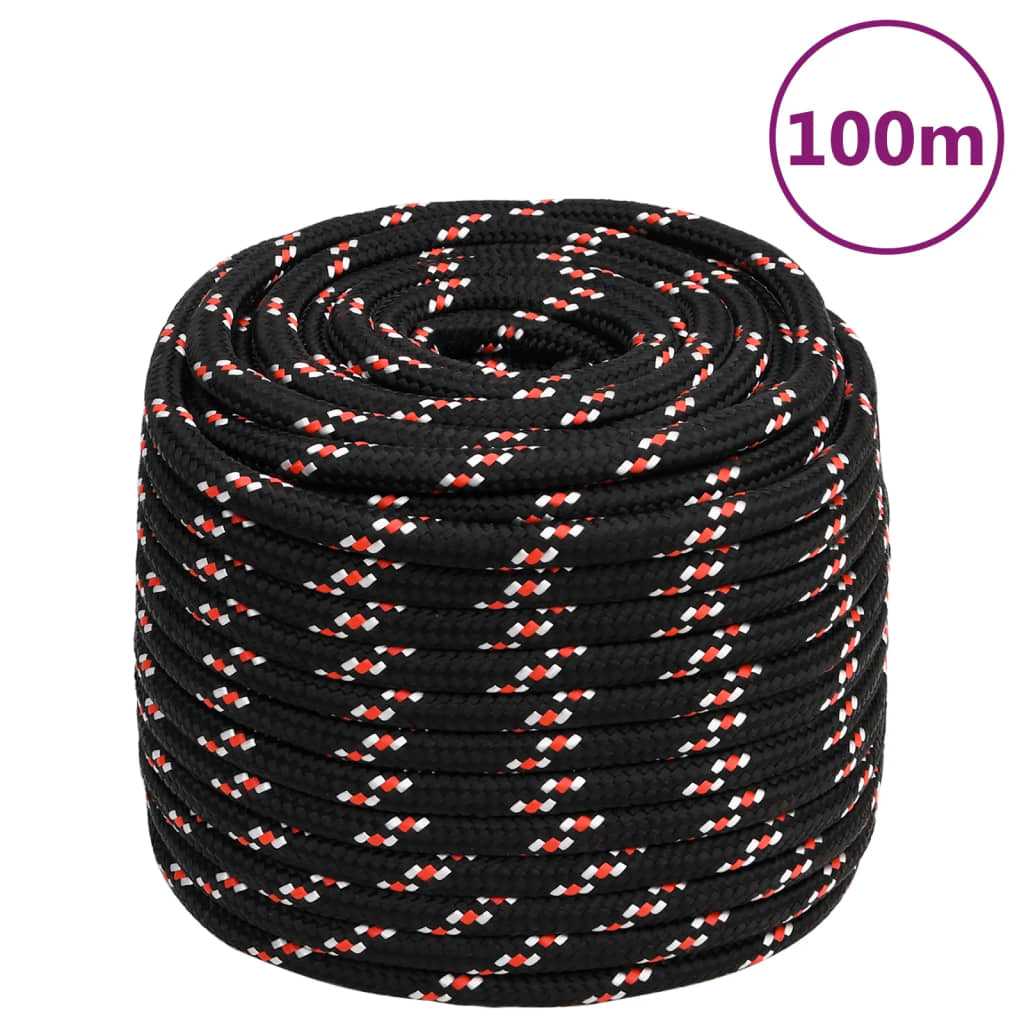 Boat Rope Black 16 mm 100 m Polypropylene - Style and Chic