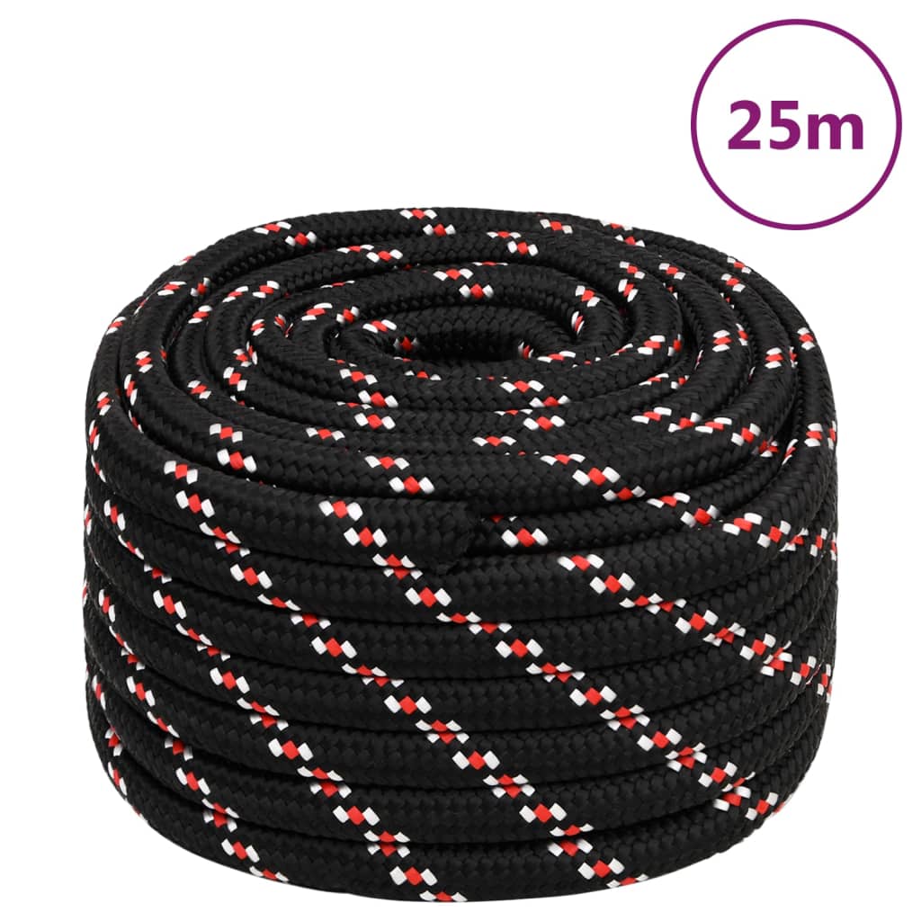 Boat Rope Black 20 mm 25 m Polypropylene - The Home Maker