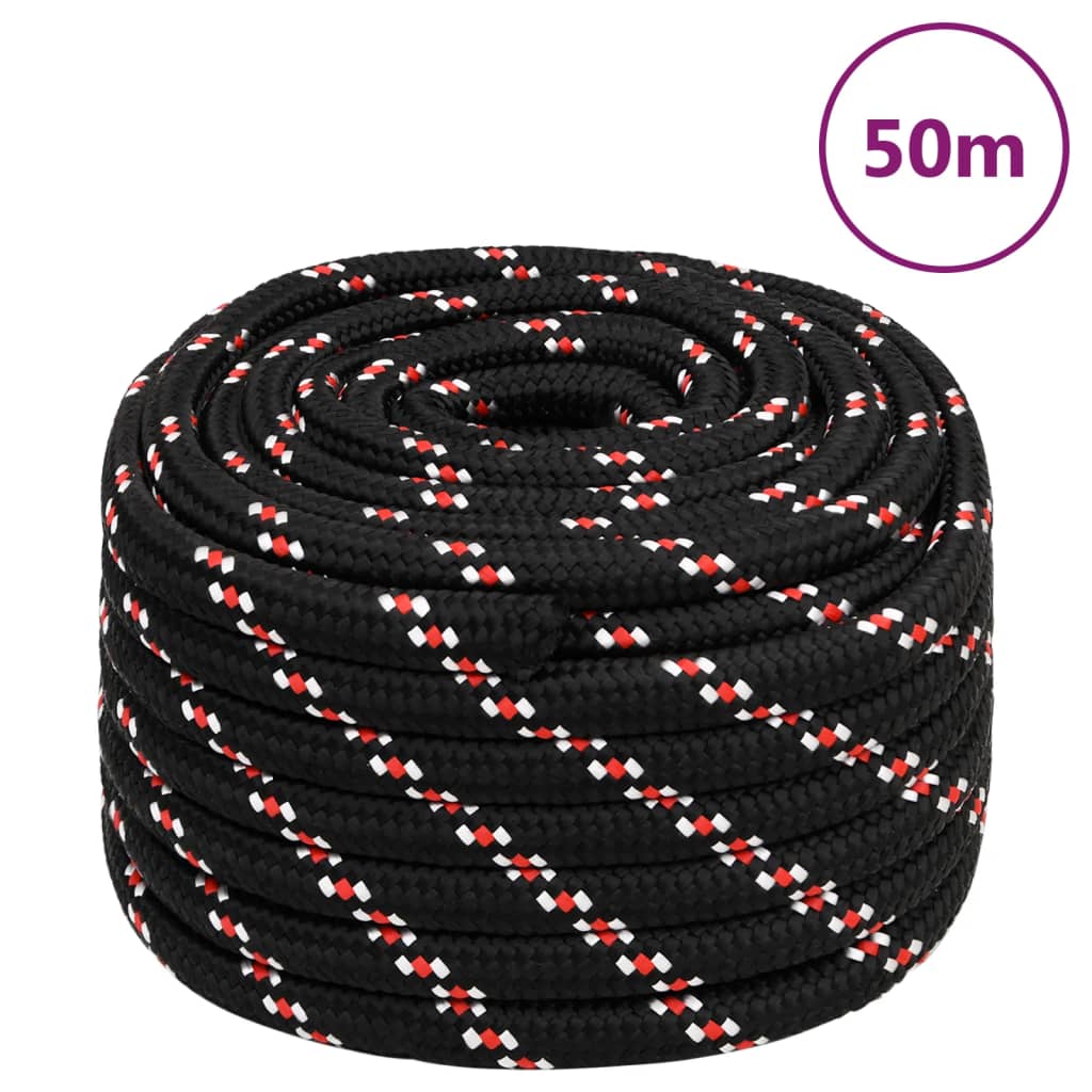 Boat Rope Black 20 mm 50 m Polypropylene - Millennium Furniture