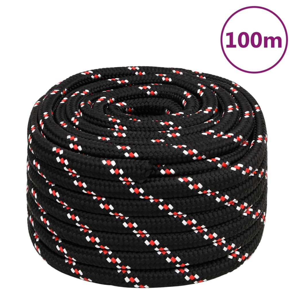 Boat Rope Black 20 mm 100 m Polypropylene - Casper Homes