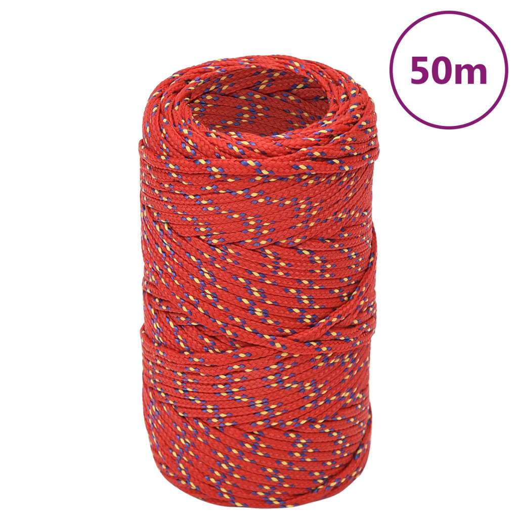 Boat Rope Red 2 mm 50 m Polypropylene - Tyrell & Tyrell