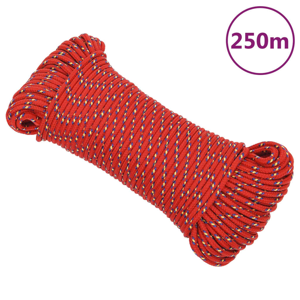 Boat Rope Red 5 mm 250 m Polypropylene - Casper Homes