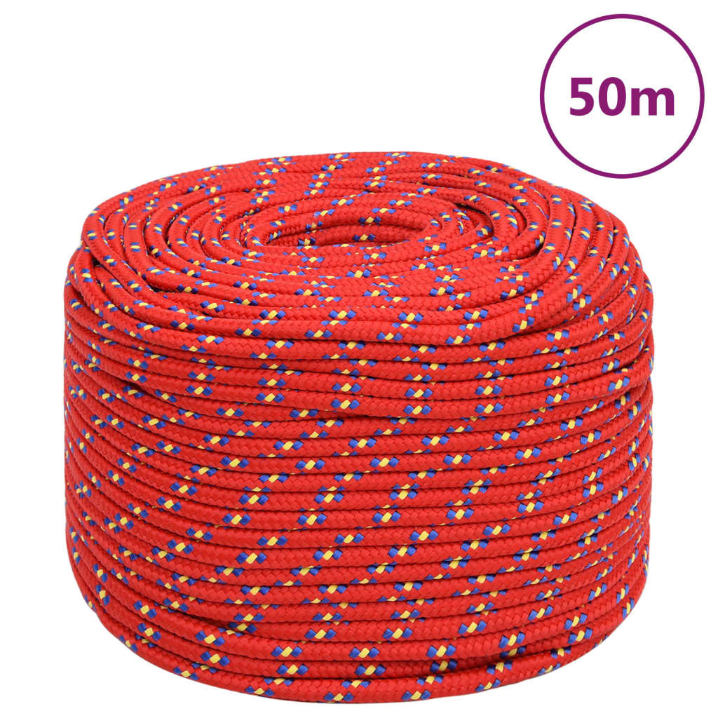 Boat Rope Red 6 mm 50 m Polypropylene - Unbeatable Bargains