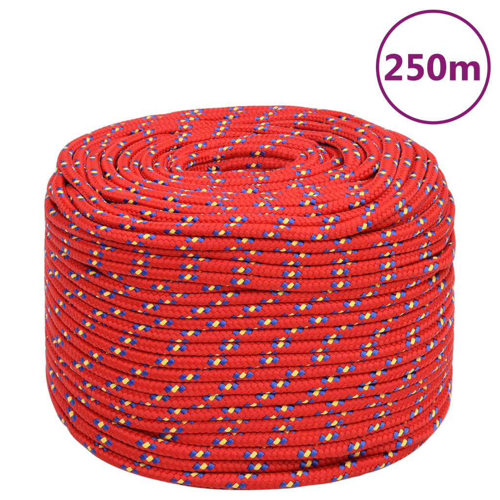 Boat Rope Red 8 mm 250 m Polypropylene - Merkel Designers