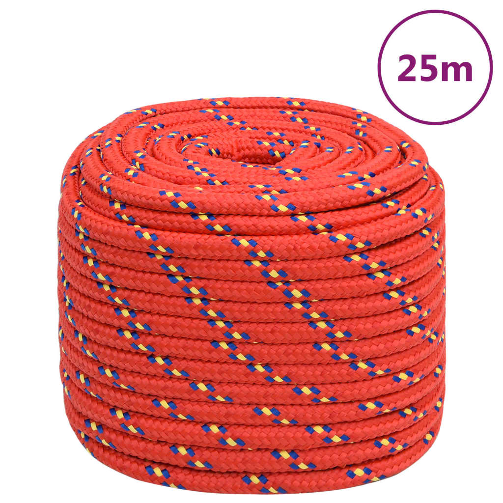 Boat Rope Red 16mm 25 m Polypropylene - Sid & Sam