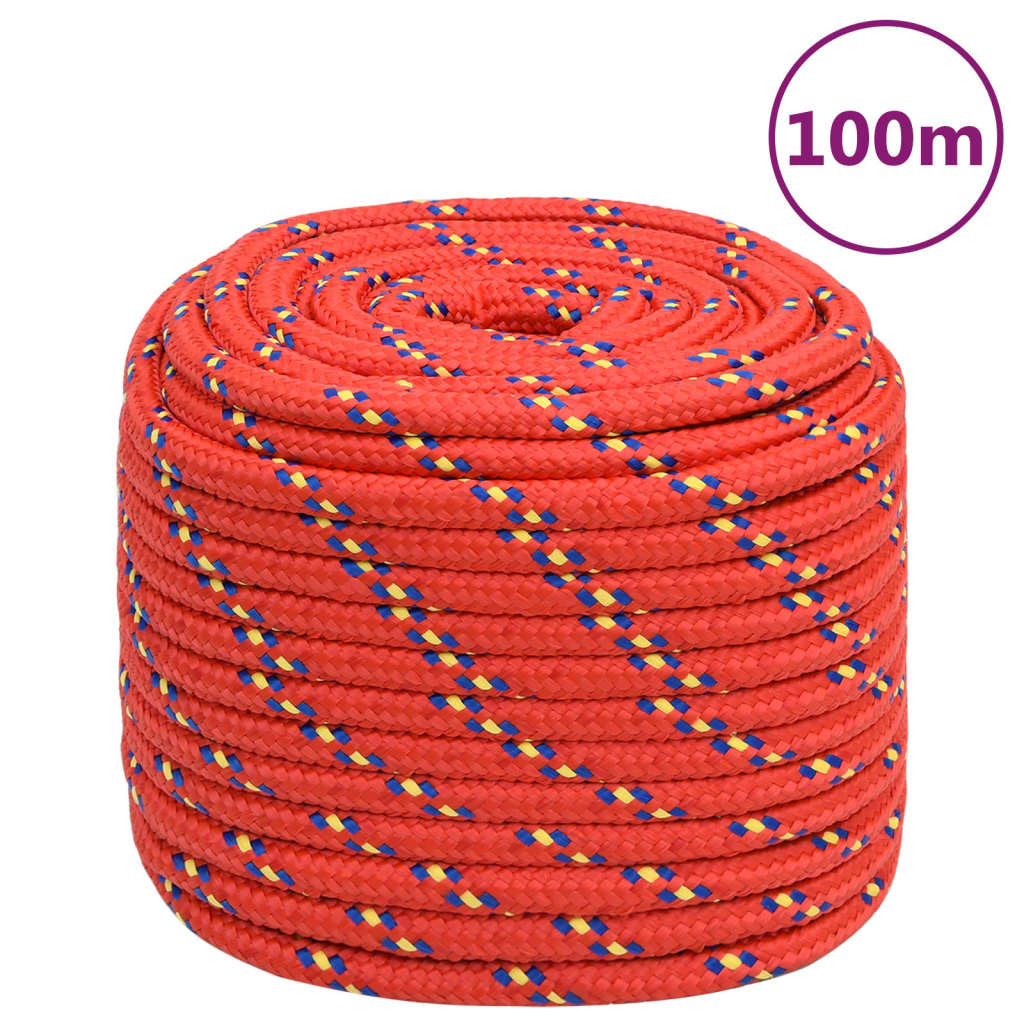 Boat Rope Red 18 mm 100 m Polypropylene - Direct Imports