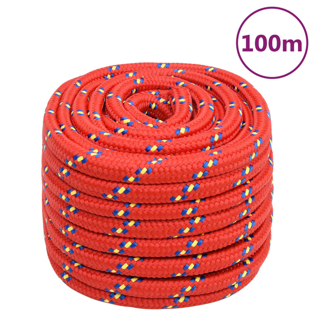 Boat Rope Red 20 mm 100 m Polypropylene - Merlin Deals