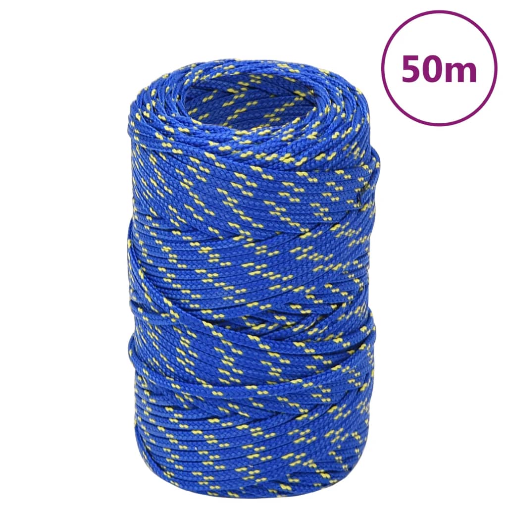 Boat Rope Blue 2mm 50 m Polypropylene - Casper Homes