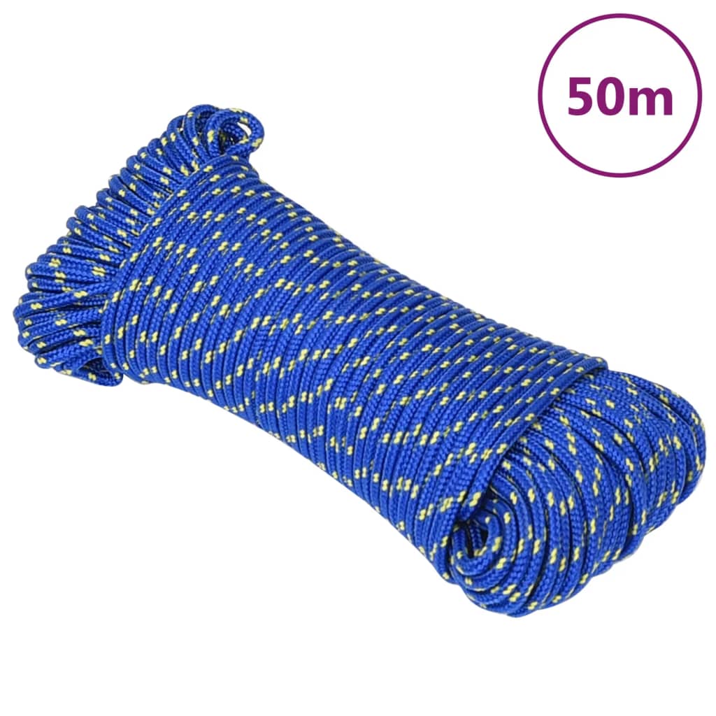 Boat Rope Blue 4mm 50 m Polypropylene - Discount Dealers