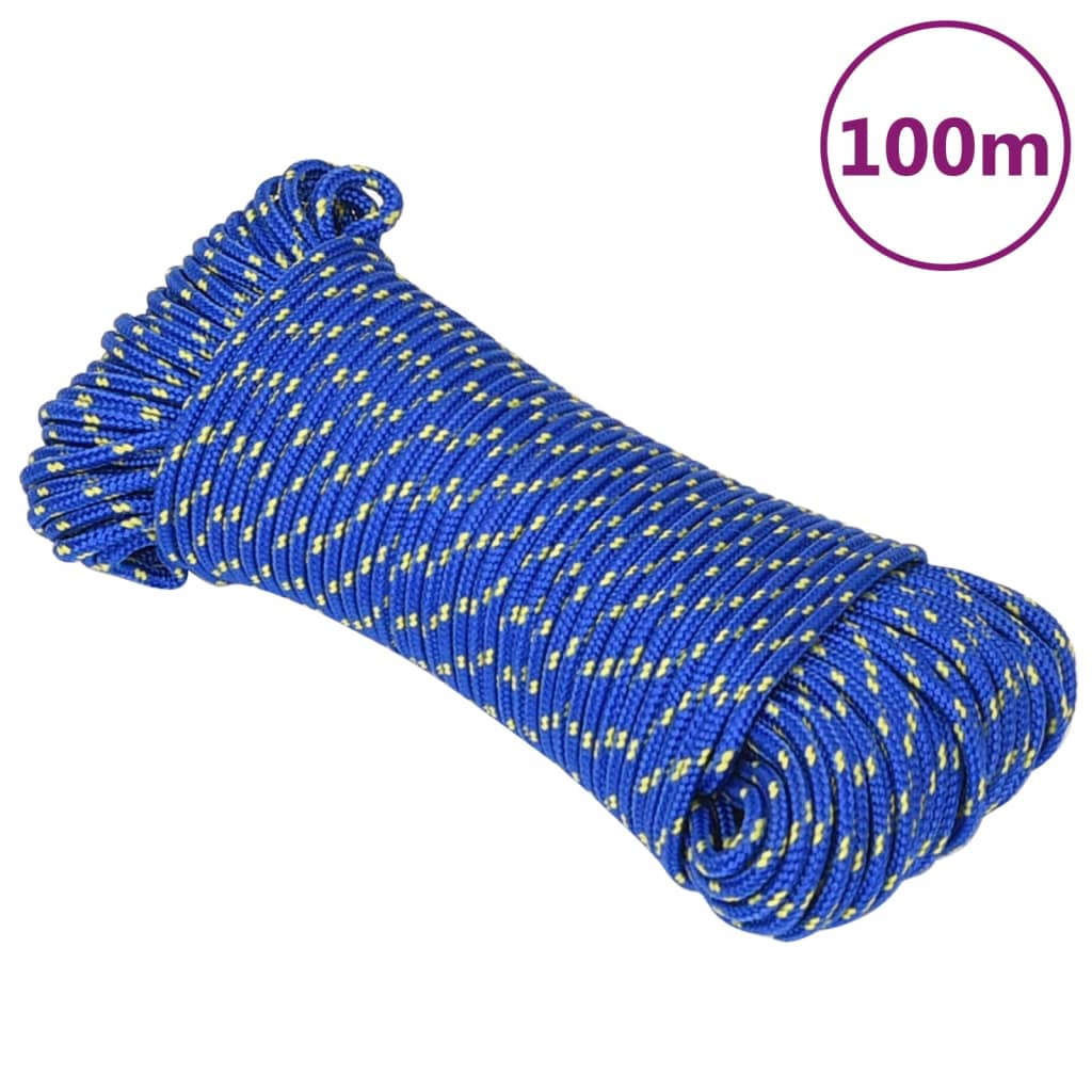 Boat Rope Blue 5 mm 100 m Polypropylene - Brittle & Co