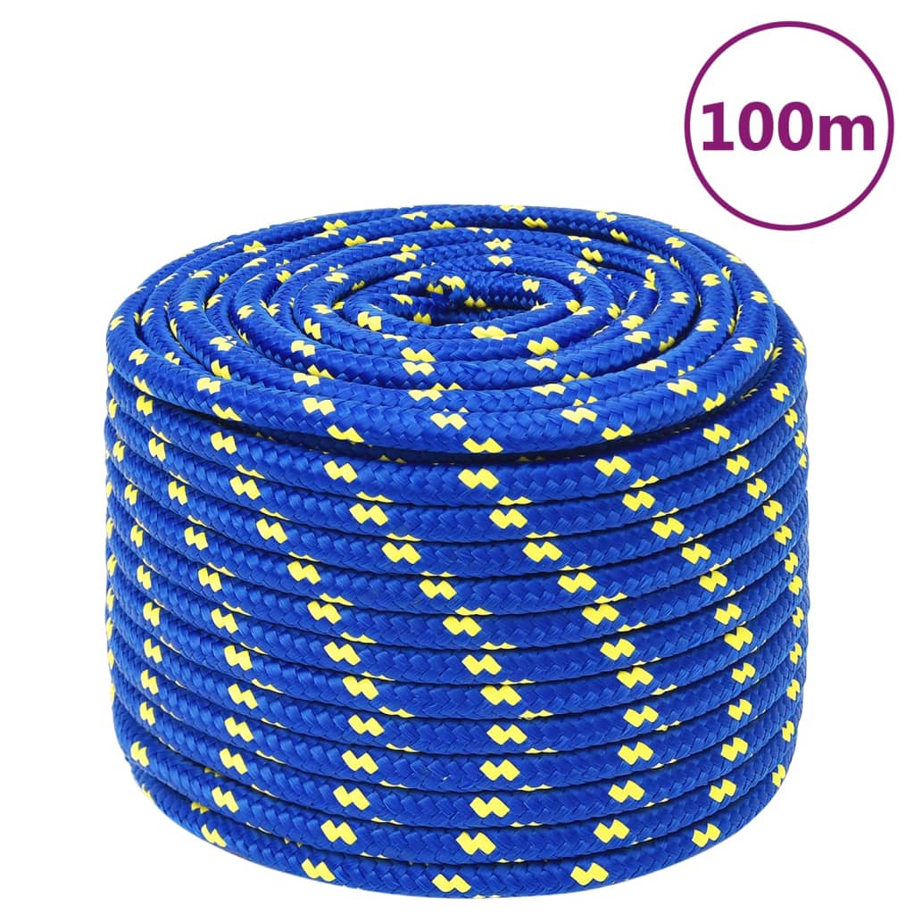 Boat Rope Blue 12 mm 100 m Polypropylene - Unbeatable Bargains