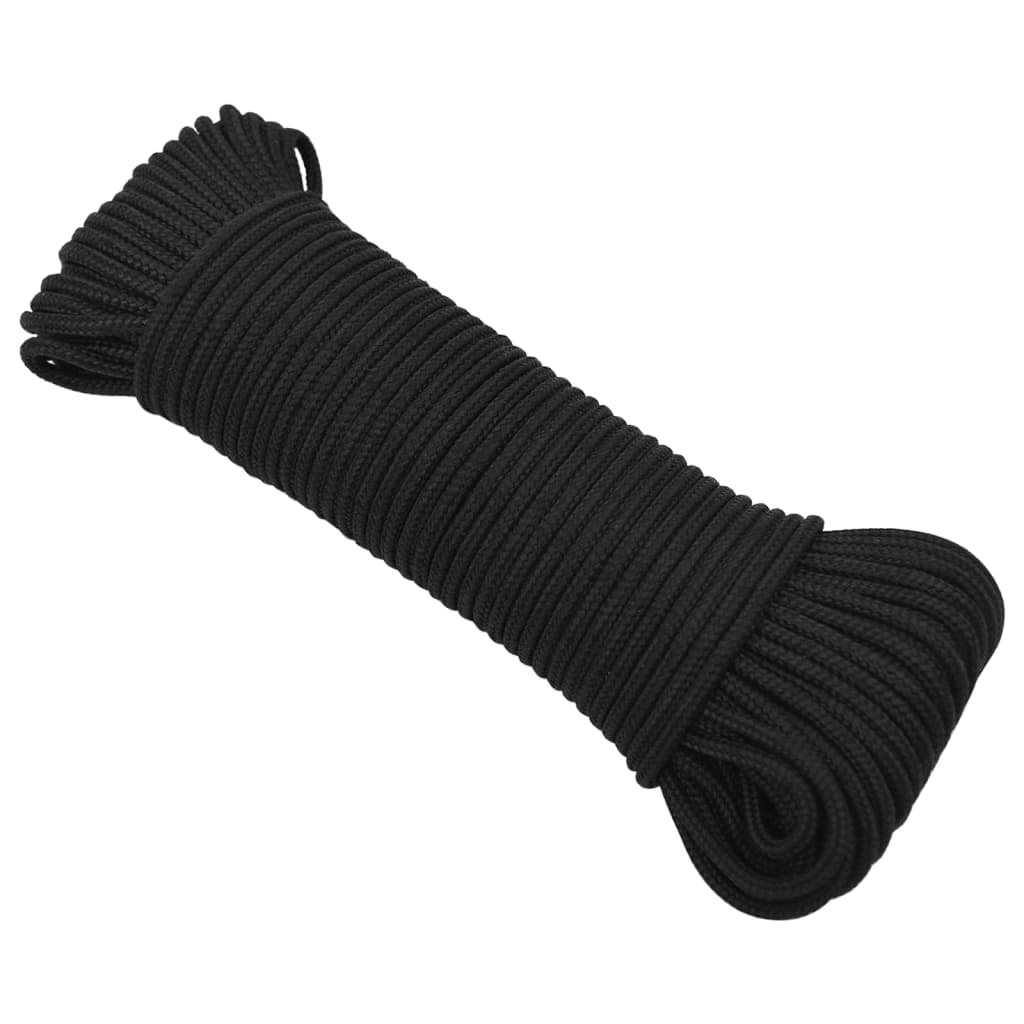 Boat Rope Full Black 4 mm 50 m Polypropylene - Casper Homes