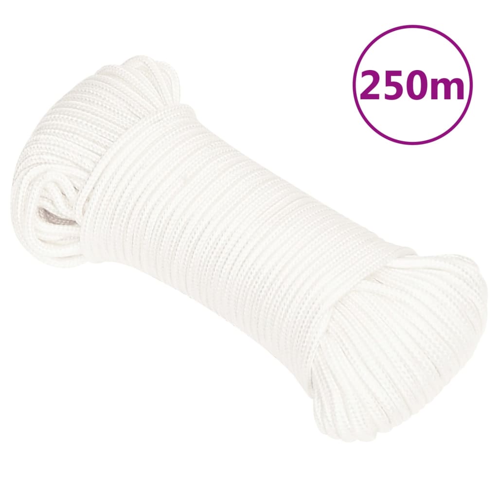 Boat Rope Full White 3 mm 250 m Polypropylene - Casper Homes