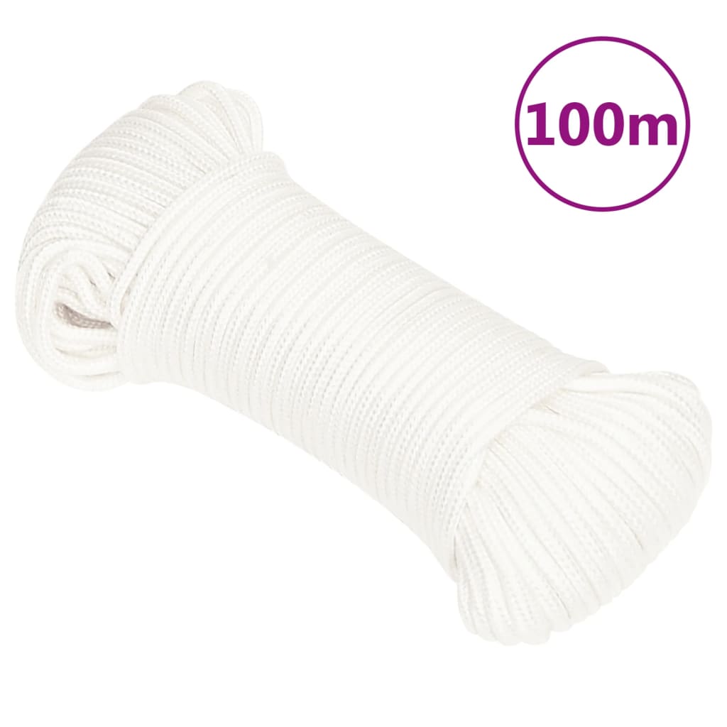 Boat Rope Full White 4 mm 100 m Polypropylene - All Things Good