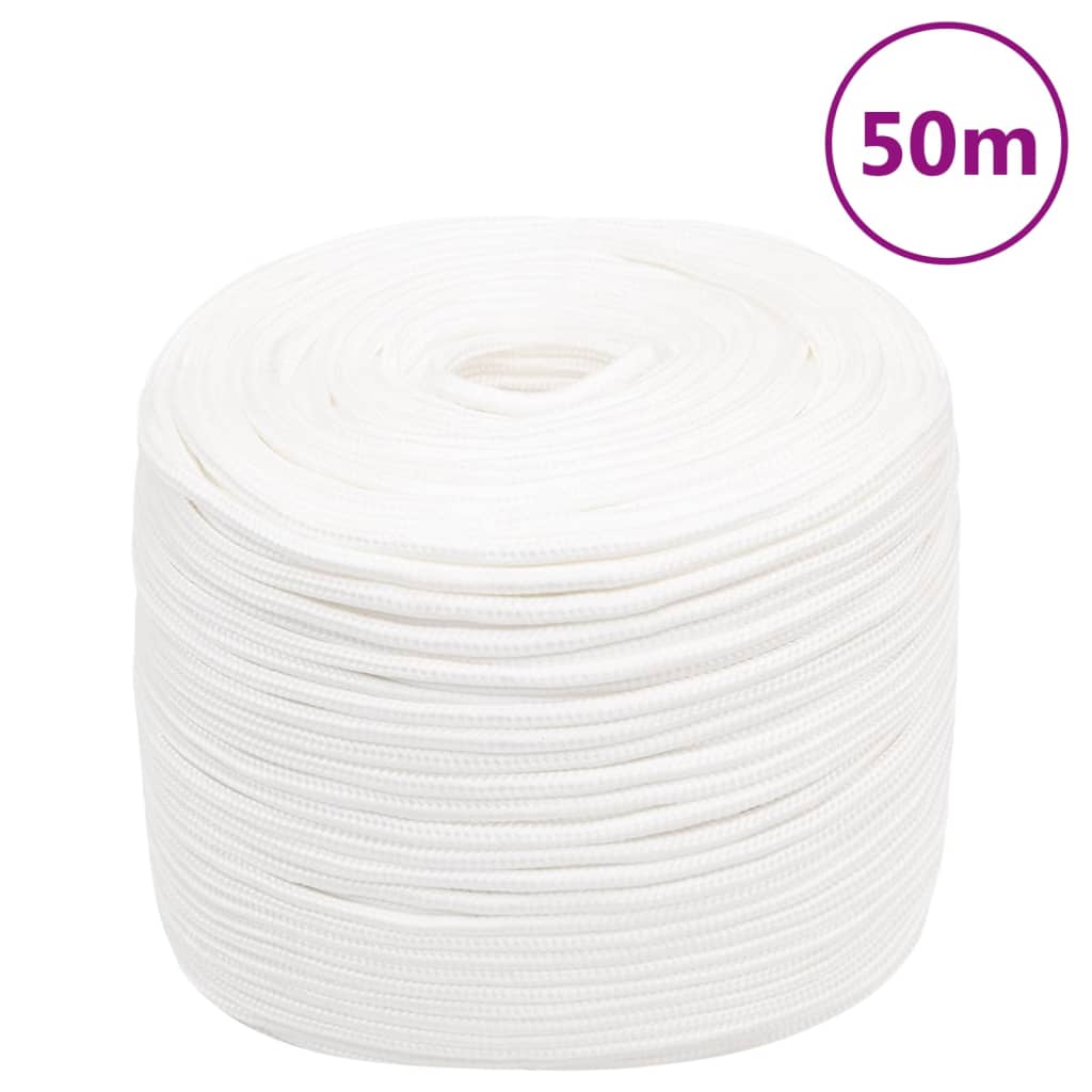 Boat Rope Full White 6 mm 50 m Polypropylene - Merkel Designers