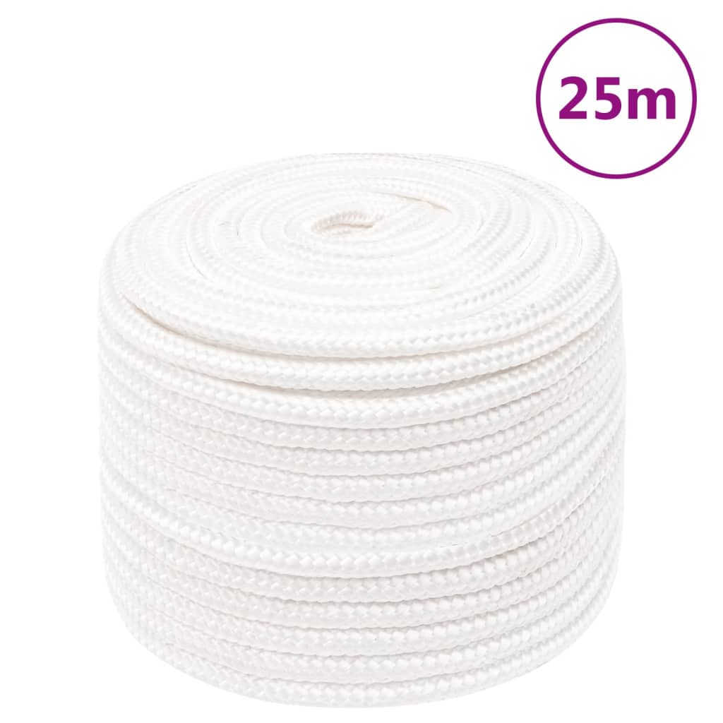 Boat Rope Full White 14 mm 25 m Polypropylene - Casper Homes